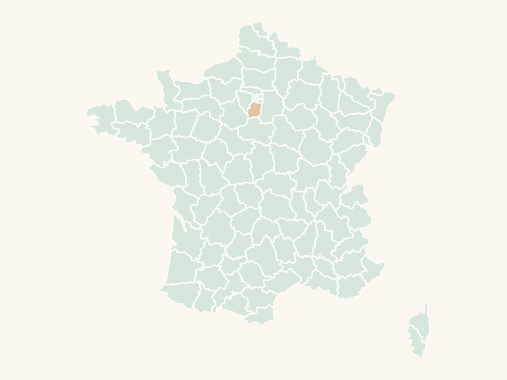 Carte urbex de l'Essonne : le département en orange sur la carte de France
